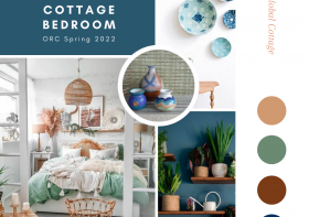 Spring 2022 ORC: Blue Boho Cottage Bedroom